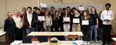 Remise des prix des élèves de Terminale Professionnelle Vente