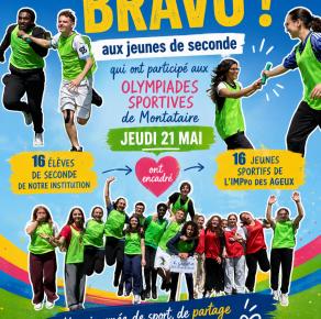 Affiche olympiades sportives 