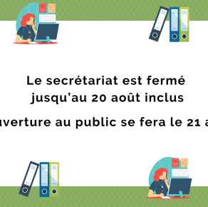 Fermeture secrétariat